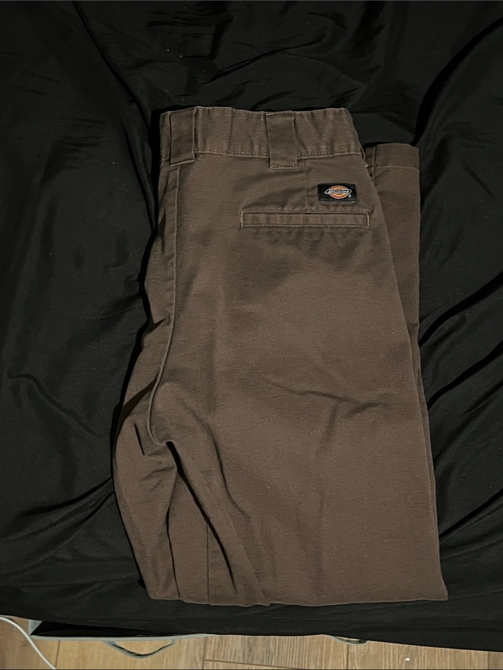 Dickies Men's Straight Fit Dark Brown Chinos